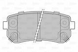 VALEO Rear Brake Pads Set for Hyundai Accent Era, i20 and 5 more models