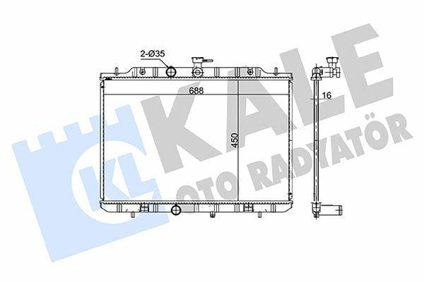 KALE Radiator 362330 for 11-X-Trail 2.0 — Radiators & Fans