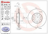 BREMBO Brake Discs for VW Caddy III, Golf V & VI - 288mm Diameter, 2 Pack — Brake Rotors & Drums