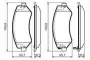 bosch front brake pad, brake pad specifications, installation instructions for brake pads BOSCH Front Brake Pad 0986494357 - Fit Chrysler Voyager, Dodge Caravan, Jeep Cherokee | 17.5mm Thickness BOSCH Front Brake Pad for Chrysler, Dodge, Jeep bosch, front-brake-pad, chrysler, dodge, jeep, automotive-parts, car-maintenance, brake-repair, low-metallic, ai-generated