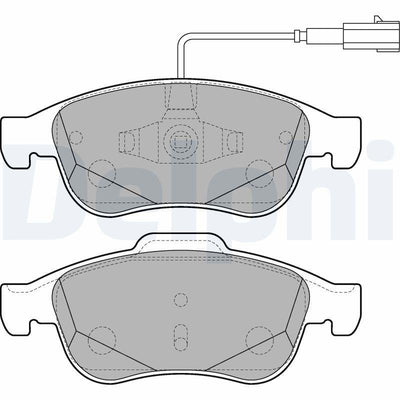 Delphi LP2220 Brake Pad Front Giulietta (940) 1.4-1.6 Tb/Jtdm 10-20 — Brake Pads