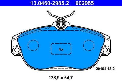 ATE 13.0460-2985.2 Brake Pad Front Volvo 740-940-S90-V90 — Brake Pads