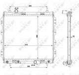 NRF Aluminum Radiator for Chrysler Pt Cruiser 2.0 / 2.4 (2003) — Radiators & Fans