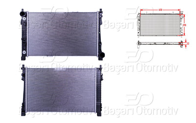 Wisco 3113017-00 Water Radiator Brazing Mt-At 650X398x26 mm Mercedes-Benz 203 C200 01 > — Radiators & Fans