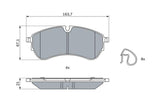 BOSCH Front Brake Pad 0986424929 for 17-Crafter 2.0TDI - Durable Low-Metallic Material — Brake Pads