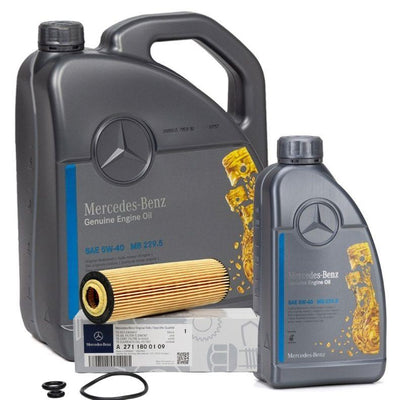 Mercedes Engine Oil & Filter Set - 5W40 6 Liters for W204 W211 — Maintenance & Service Kits