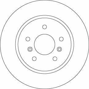 TRW DF6787 Rear Brake Disc - Nissan Qashqai 1.5-1.6DCI — Brake Rotors & Drums
