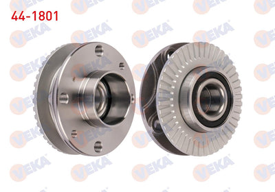 Veka 44-1801 Wheel Hub Left-Right Rear with Bearing Fiat Tempra 1.6i with ABS 44 Outer 4 Lug 1992-1999 — Hub Assemblies