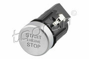 topran start stop button front view, topran start stop button close up, topran start stop button with installation TOPRAN Start/Stop Button - Key Feature for Car Owners and Mechanics | Black/Silver TOPRAN Start/Stop Button - Essential for Car Owners topran, start-stop-button, car-accessories, car-parts, mechanics, automotive, car-owners, vehicle-upgrade, push-button-switch, ai-generated