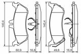 BOSCH Brake Pads 0986424708 - Rear for ML-Class W163 (98-05)