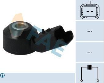 fae 60238 vuruntu sensörü, FAE vibration sensor with 2-pin connector FAE Vuruntu Sensörü 60238 - Compatible with Citroën & Peugeot Models | 2-Pin Connector FAE 60238 Vuruntu Sensörü for Cars fae, vibration-sensor, car-parts, citroen, peugeot, sensor, mechanics, car-owners, auto-repair, ai-generated