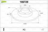VALEO Brake Discs Rear for Polo, Lupo, Cordoba - 232mm Diameter — Brake Rotors & Drums