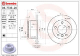 BREMBO 08.7725.20 Disc Brake - 272×16 mm 5×130 — Brake Rotors & Drums