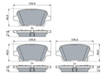 BOSCH Brake Pads (Set) for 17-Inch Insignia