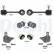 delphi front suspension repair kit, delphi tc1970kit components DELPHI TC1970KIT - Front Suspension Repair Kit for Audi Seat VW Models | Compatible with Leon, Toledo, Octavia, Beetle, Bora, Golf IV (1996-2010) DELPHI Front Suspension Kit for Various Models delphi, front-suspension-kit, car-maintenance, suspension-repair, audi-parts, seat-parts, vw-parts, auto-repair, car-owners, ai-generated