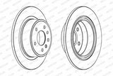 FERODO DDF698C Rear Brake Disc - Durable Brake Performance — Brake Rotors & Drums