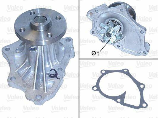 valeo water pump for toyota avensis camry rav4, valeo 506843 water pump close-up VALEO 506843 - Water Pump for Toyota Avensis 2.0 (2000-2008), Camry (2006-2011), Rav4 (2005-) | 0.83 kg VALEO 506843 Water Pump for Toyota Avensis, Camry, Rav4 valeo, water-pump, toyota-parts, car-maintenance, engine-cooling, automotive, mechanics, car-owners, ai-generated, car-parts