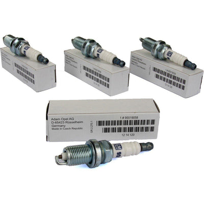 GM Opel Insignia 1.6, 1.8 Spark Plug Set - Original Single Prong — General Motors, Coils & Plugs