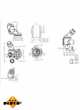 NRF 725003 VW A4 2004-2008 Thermostat for 2.0 TFSI - 87°C — Water Pump & Thermostat