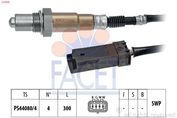 Facet 10.8205 Lambda Sensor 2008-208-3008 I-II-308 II-5008 I-II-Partner-Berlingo-C3 II-III-C4 II-C4 Picas — Oxygen & Air-Fuel