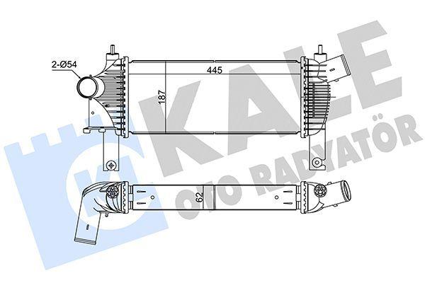 KALE turbo radiator intercooler for Navara, KALE 342355 turbo radiator dimensions, KALE intercooler installed in vehicle KALE Turbo Radiator Intercooler - Compatible with 06-Navara and Pathfinder III | Size: 17.5 x 6.1 x 2.4 in KALE Turbo Radiator Intercooler for Navara Pathfinder kaale, turbo-radiator, intercooler, navara, pathfinder, car-parts, engine-cooling, vehicle-maintenance, mechanics, ai-generated